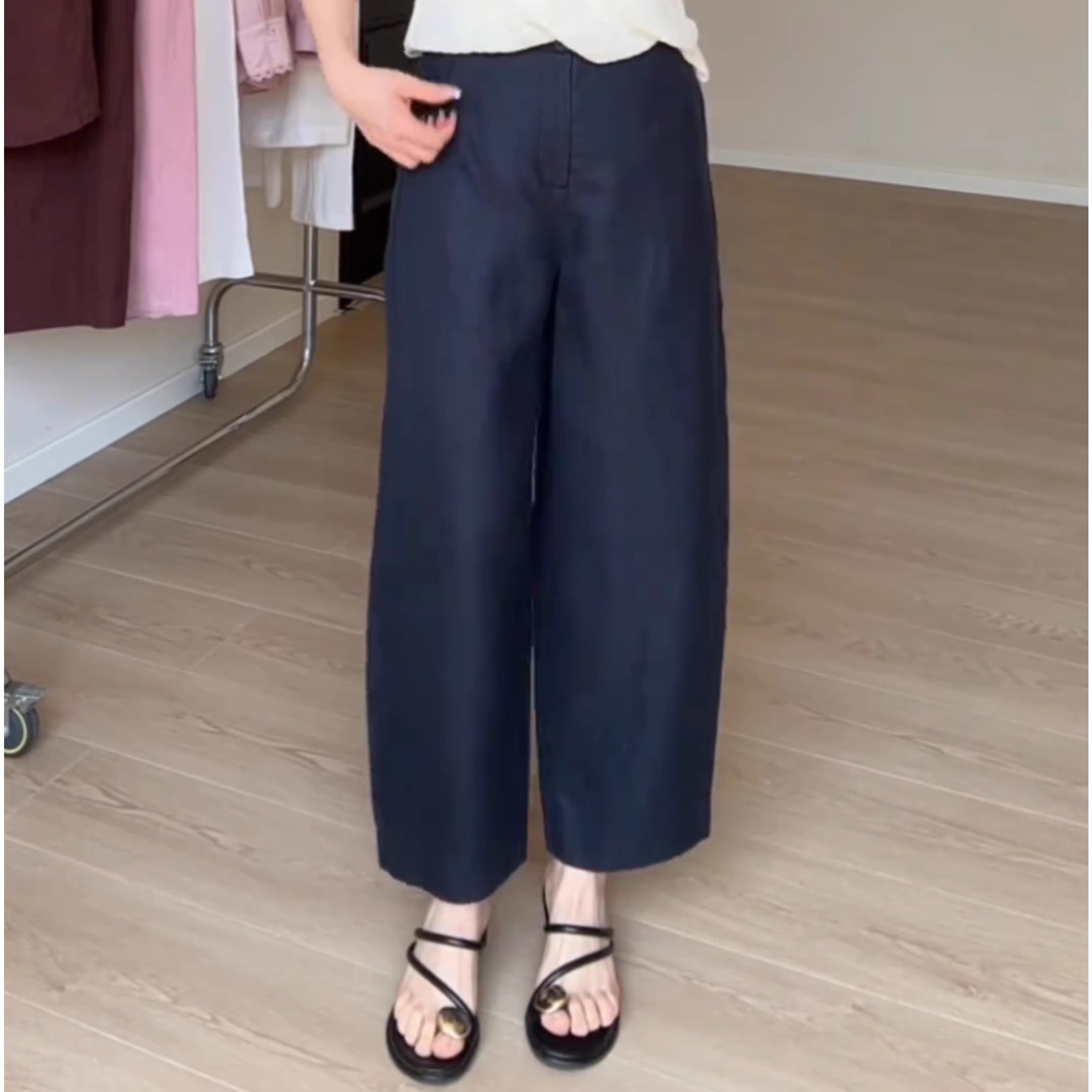 Women's Tencel Linen Cropped Harem Pants 2025 Summer Lightweight Loose High Waist - Image 5